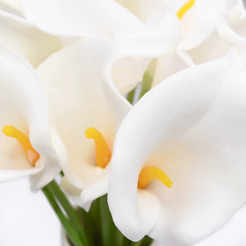 5/10 Heads Artificial Calla Lily Flowers PU Real Touch Wedding Decoration Fake Flowers Home Decoration Artificial Plants
