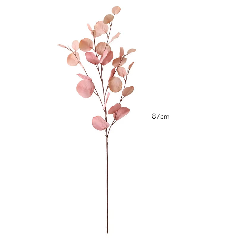 1 PC Artificial Eucalyptus Forest Apple Leaf Wedding Home Decoration Fake Plant Autumn Eucalyptus Branch Plastic Plant Decor