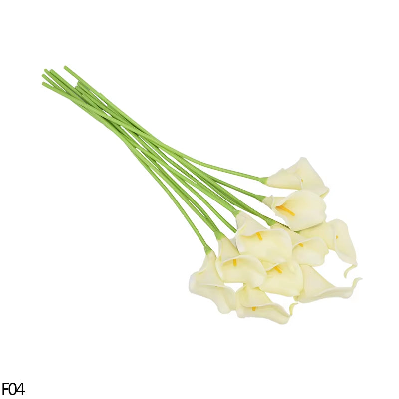 5/10 Heads Artificial Calla Lily Flowers PU Real Touch Wedding Decoration Fake Flowers Home Decoration Artificial Plants