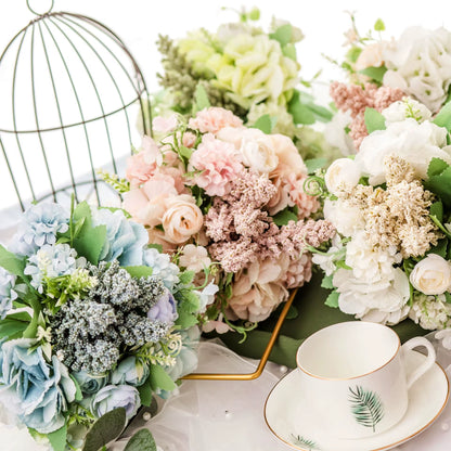 Nordic Artificial Flower Rose Holding Wedding Bouquet Silk Flower for Home Party Table Decoration Fall Decorations Fake Flower