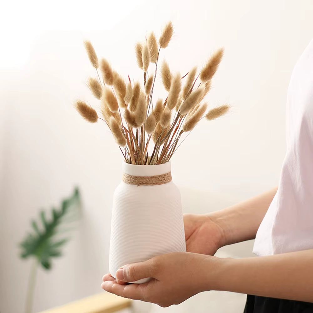 60 Stems Dried Flowers Pampas Grass Natural Plants Floral Rabbit Grass Natural Dried Flowers Bouquet for Home Wedding Decoration