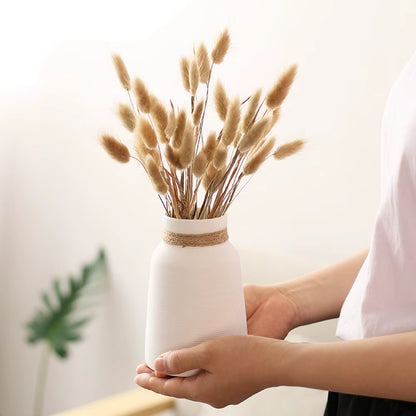 60 Stems Dried Flowers Pampas Grass Natural Plants Floral Rabbit Grass Natural Dried Flowers Bouquet for Home Wedding Decoration